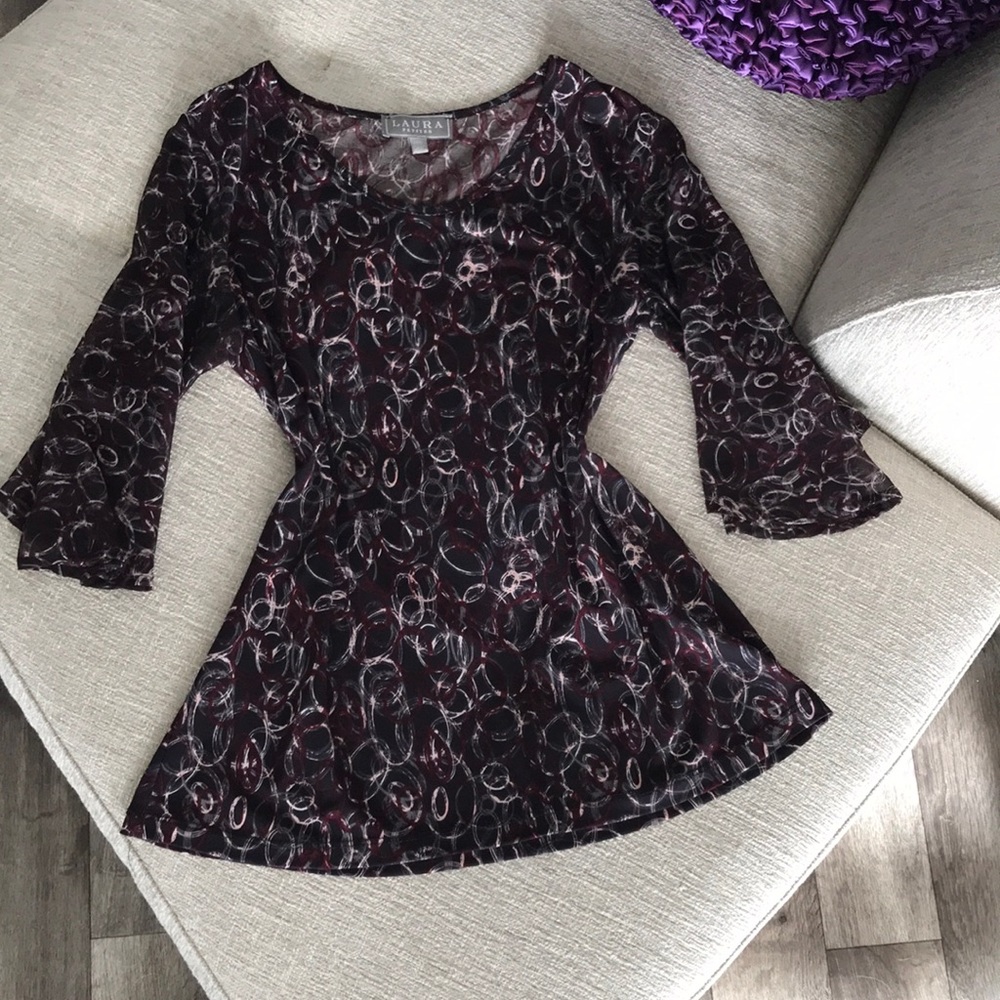 Laura Petites Blouse with Bell Sleeves